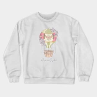 Rise in Style Hot Air Balloon Crewneck Sweatshirt